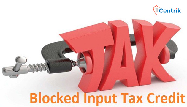 Items on which Input Tax Credit is not Available