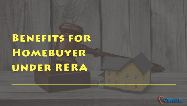 Benefits for Homebuyer under RERA