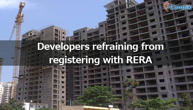 Developers refraining from registering with RERA